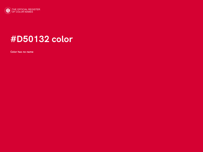 #D50132 color image