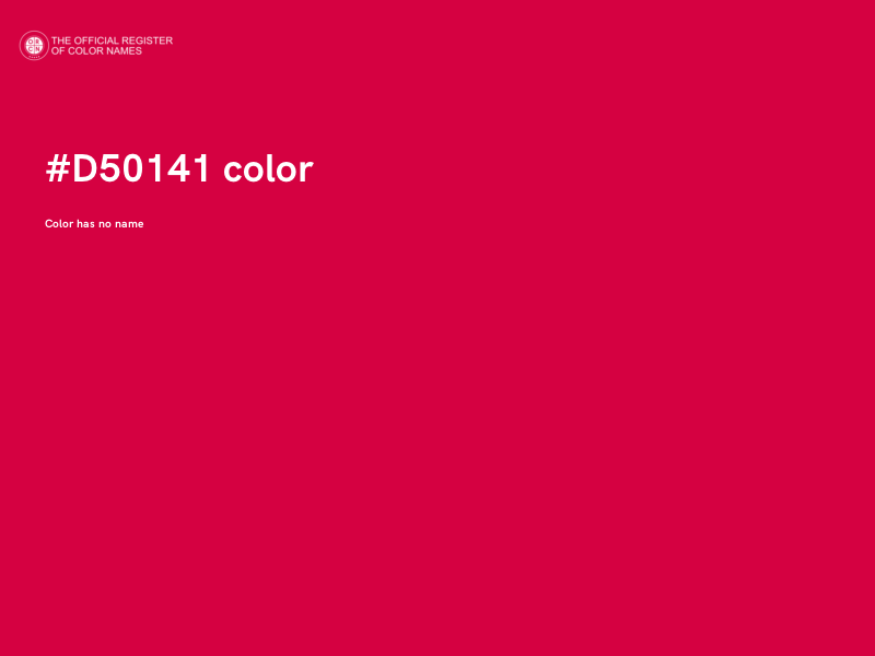 #D50141 color image