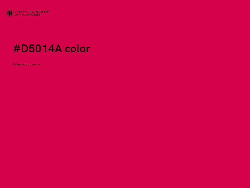 #D5014A color image