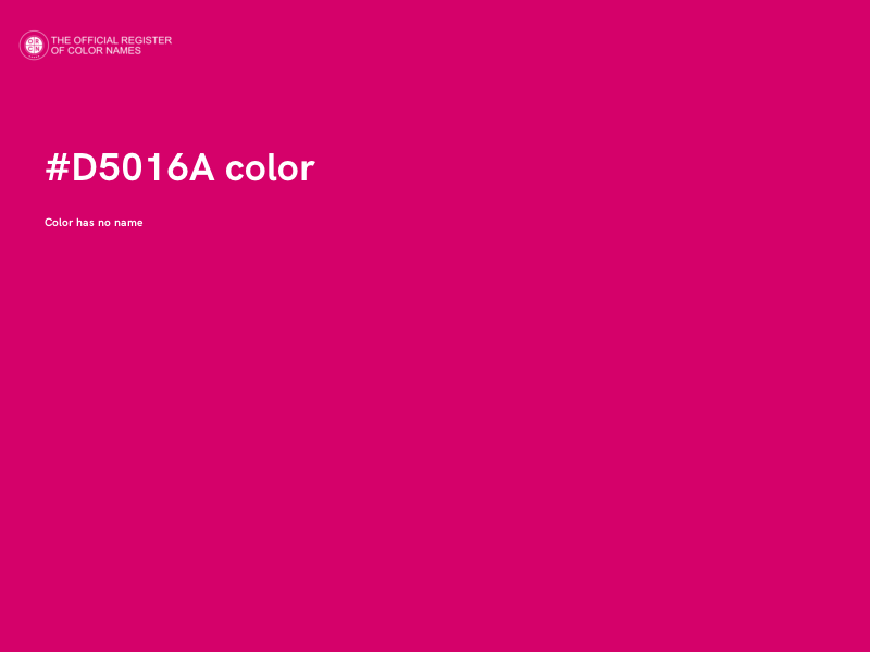 #D5016A color image