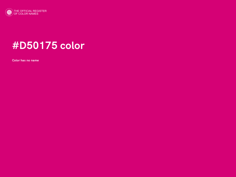 #D50175 color image