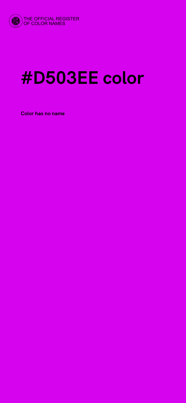 #D503EE color image