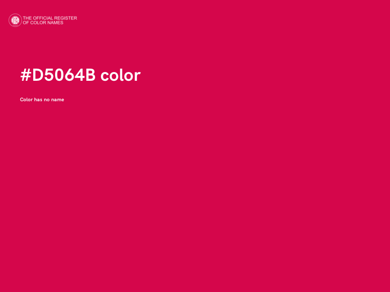 #D5064B color image