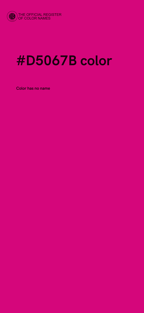 #D5067B color image