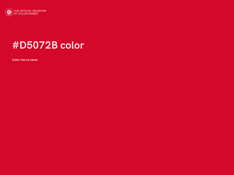 #D5072B color image