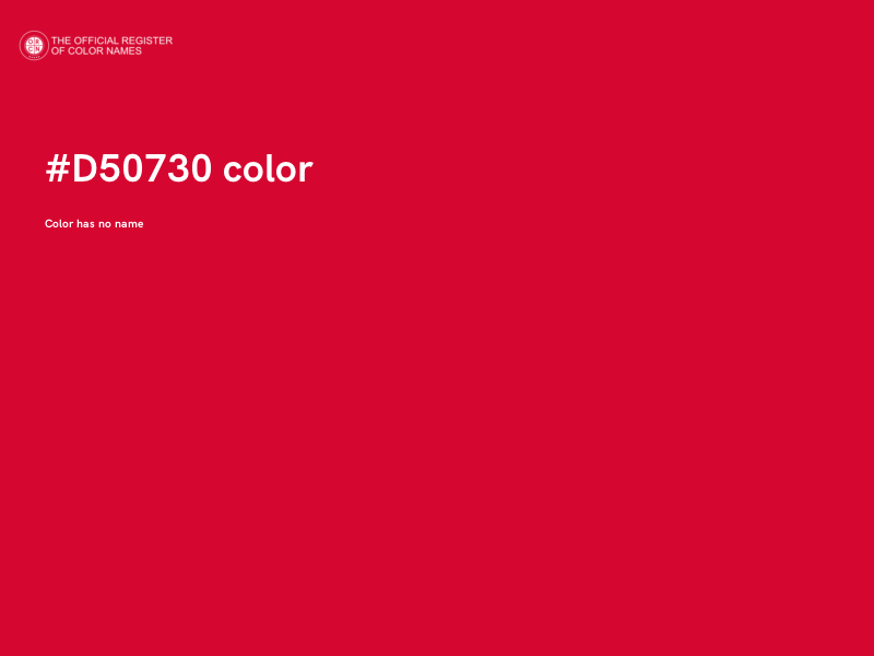 #D50730 color image