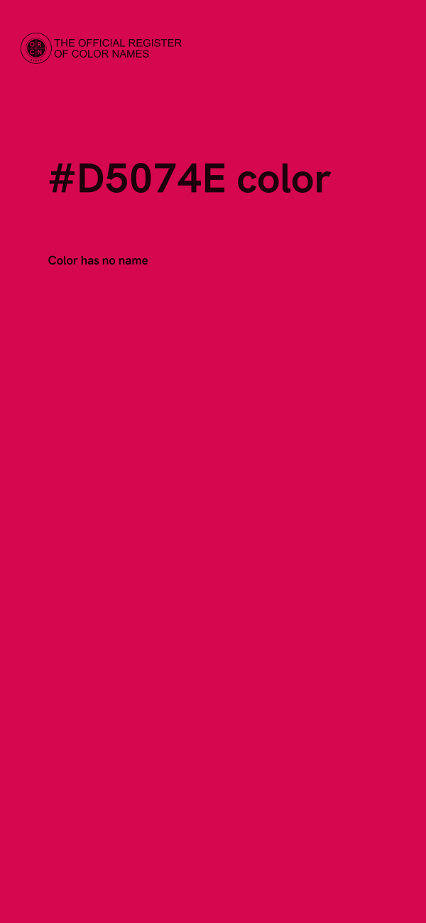 #D5074E color image