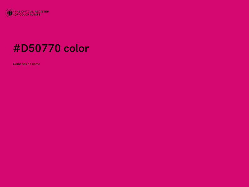 #D50770 color image