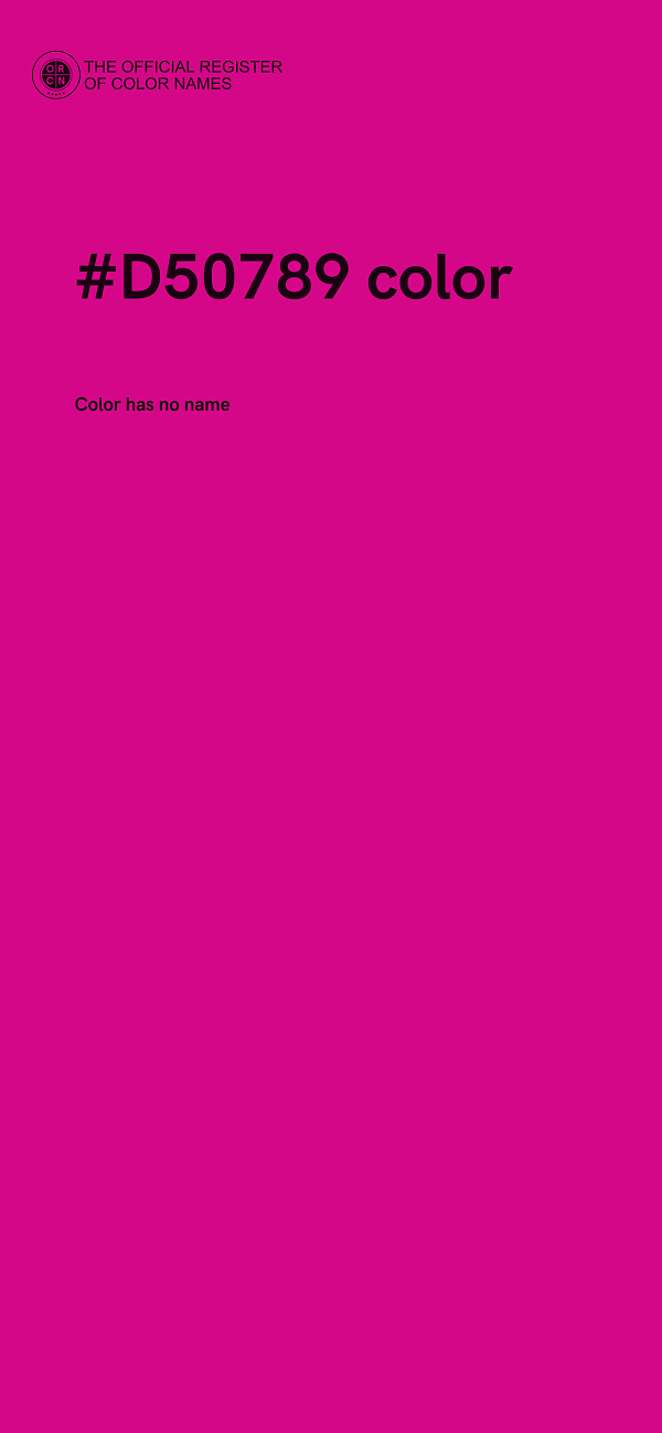 #D50789 color image