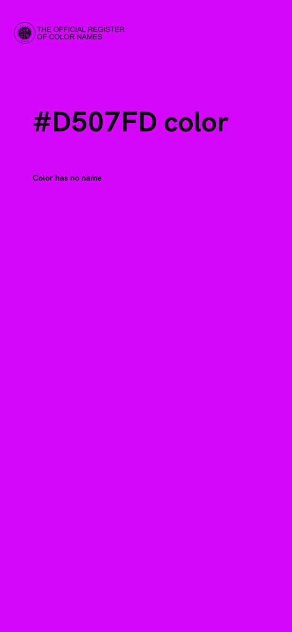 #D507FD color image