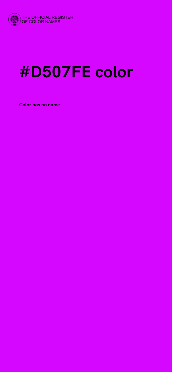 #D507FE color image