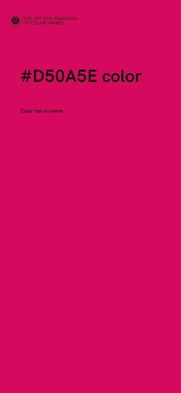 #D50A5E color image
