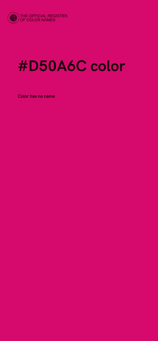 #D50A6C color image