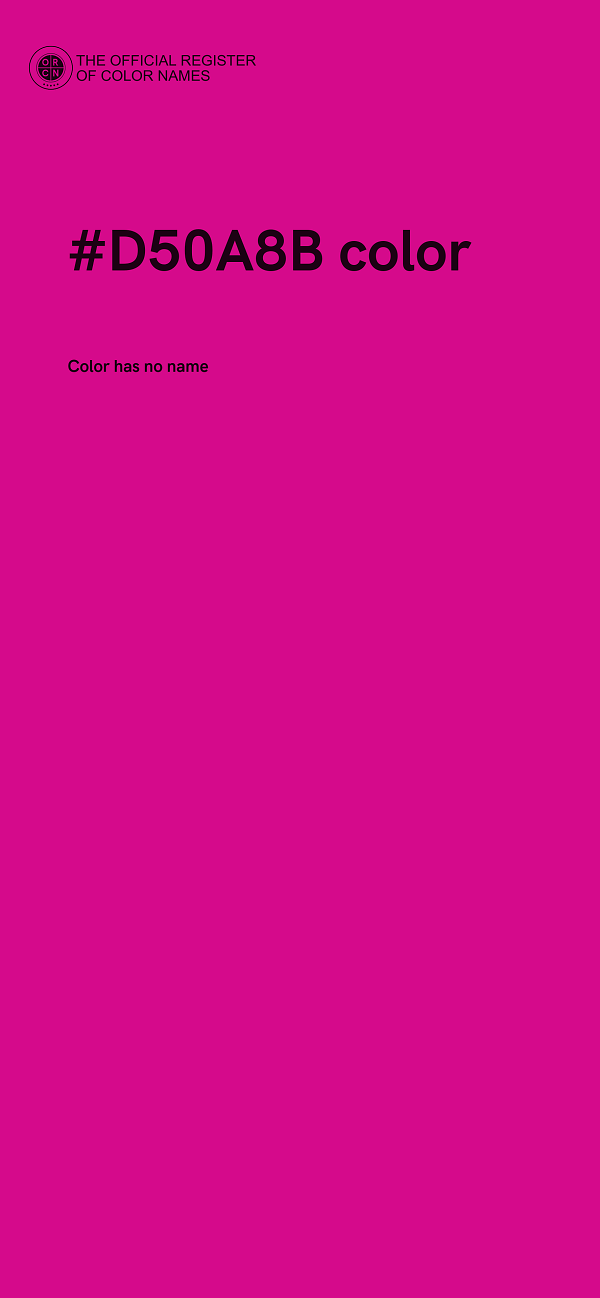 #D50A8B color image