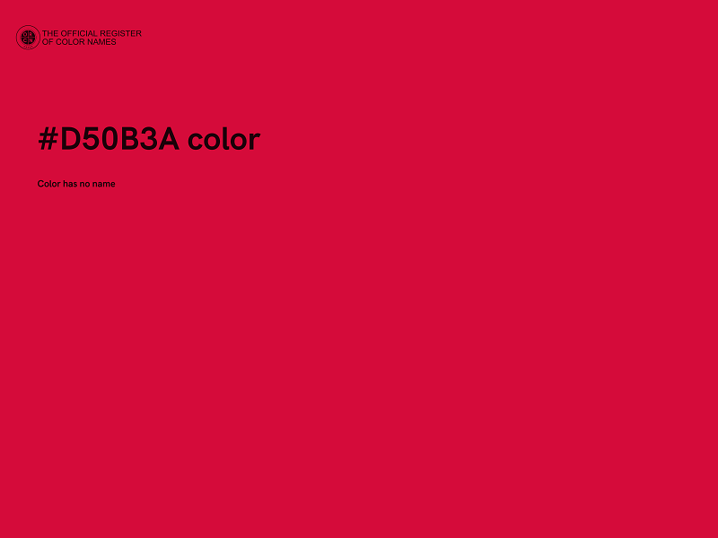 #D50B3A color image