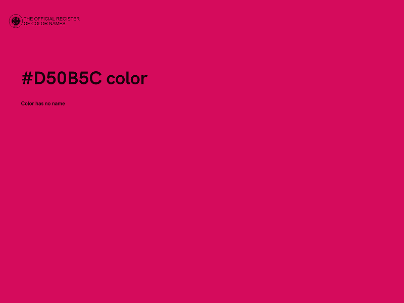 #D50B5C color image