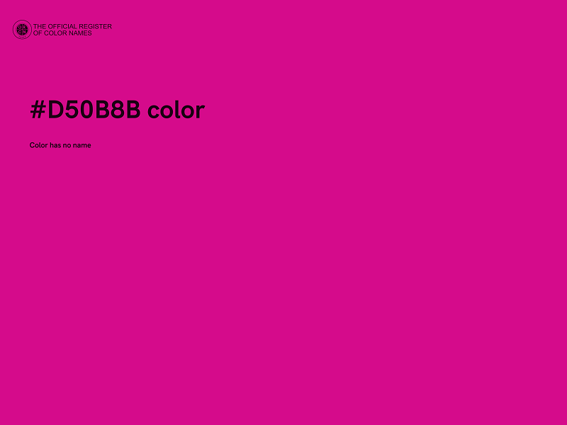 #D50B8B color image