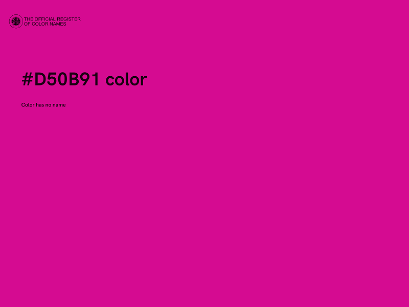 #D50B91 color image