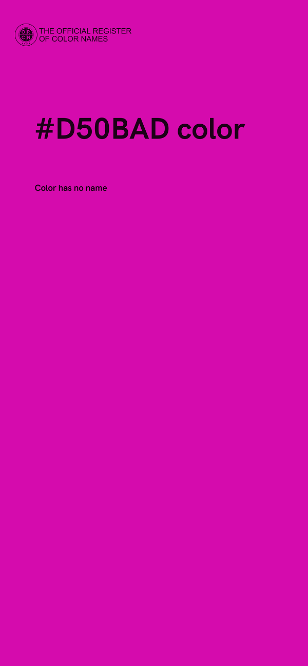 #D50BAD color image