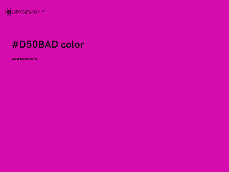 #D50BAD color image