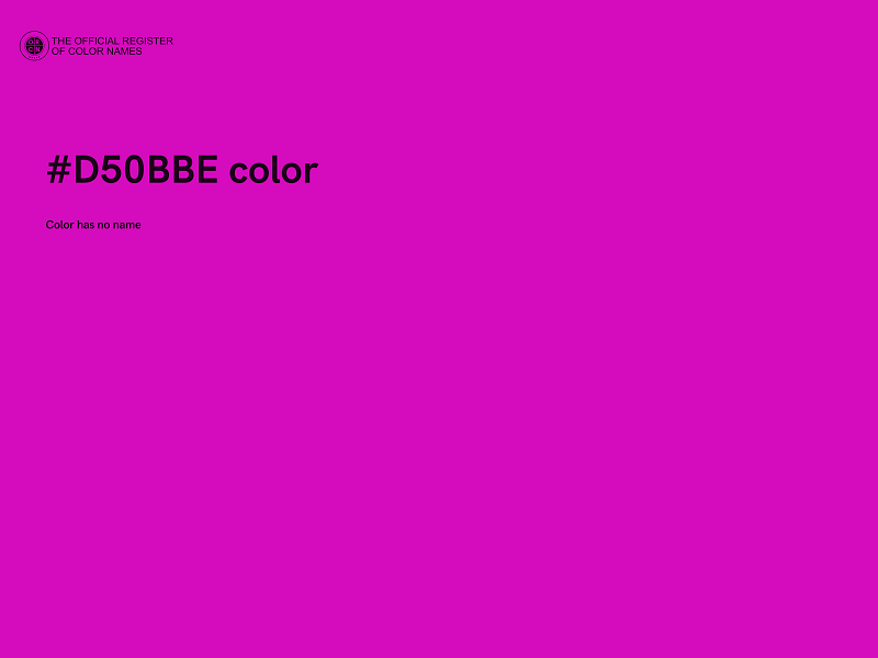 #D50BBE color image