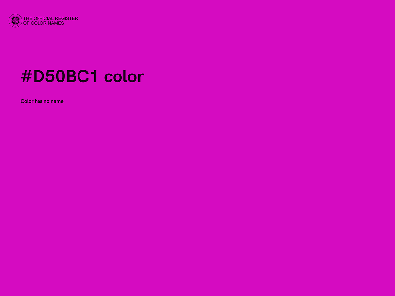 #D50BC1 color image