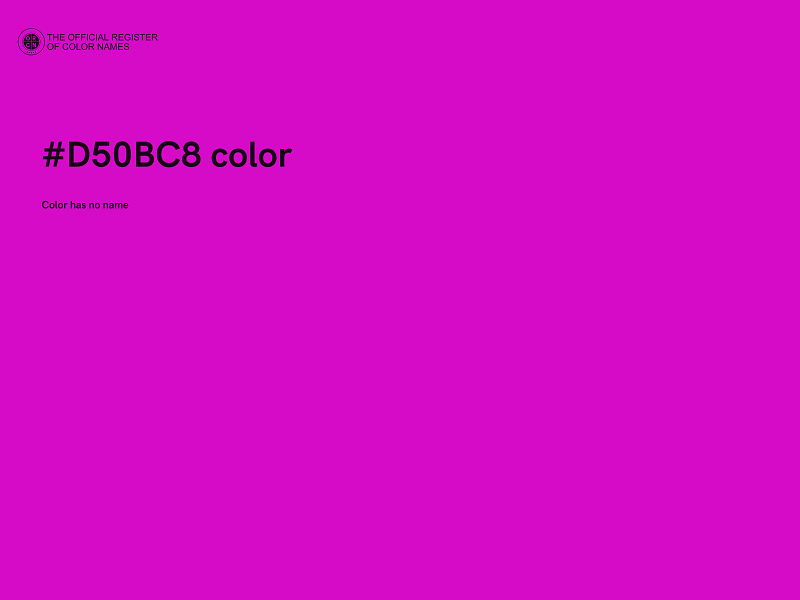 #D50BC8 color image