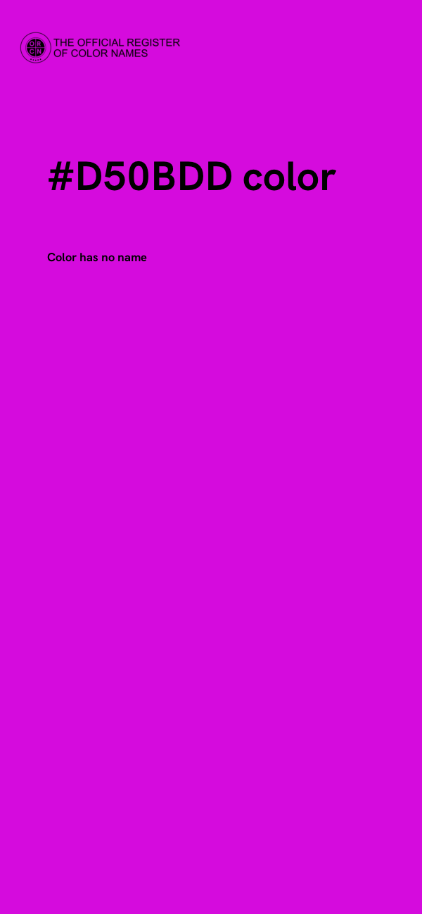 #D50BDD color image