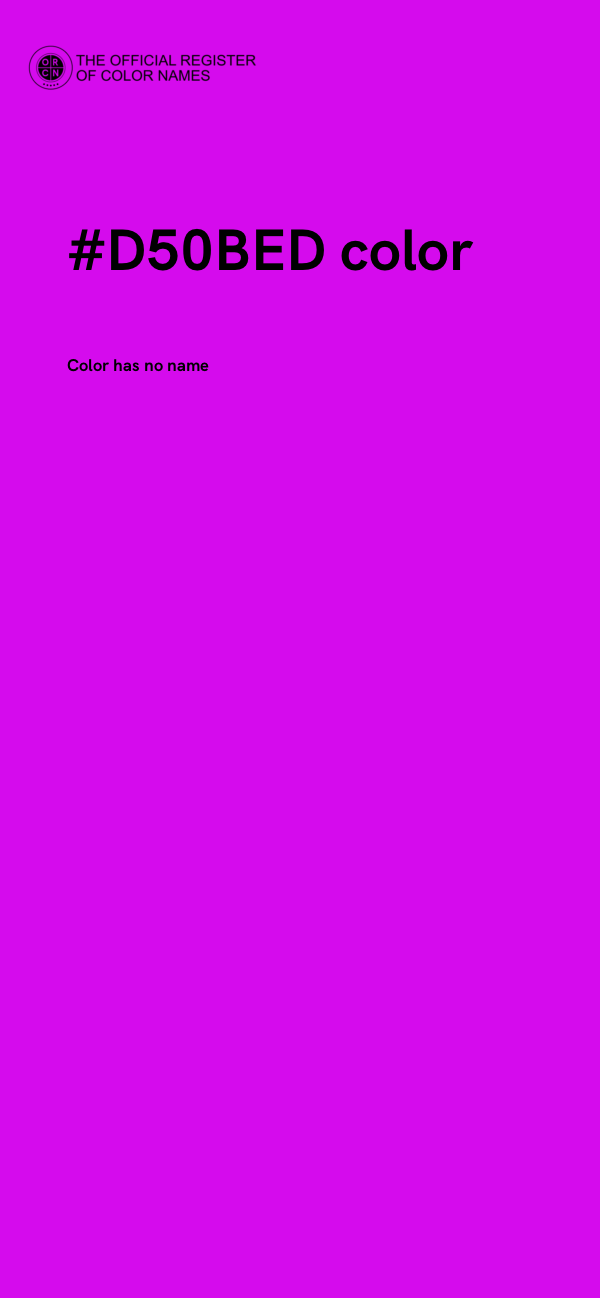 #D50BED color image