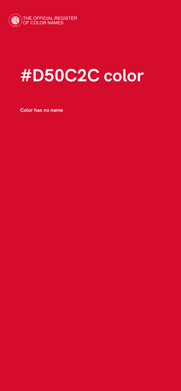 #D50C2C color image