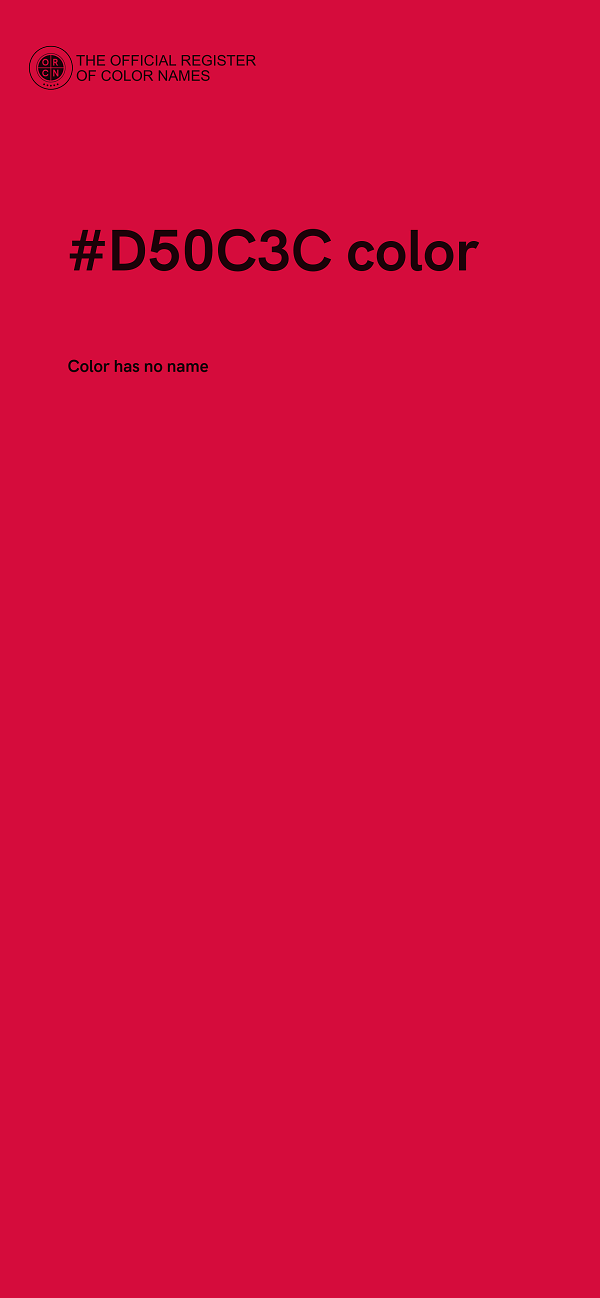 #D50C3C color image