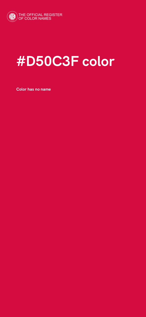 #D50C3F color image