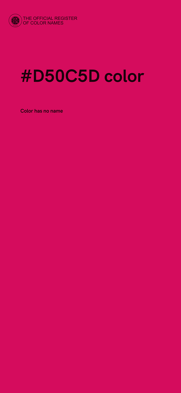 #D50C5D color image