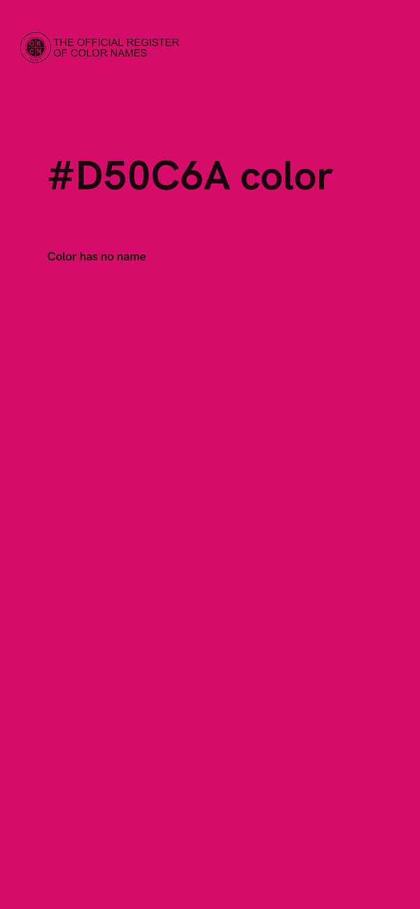 #D50C6A color image