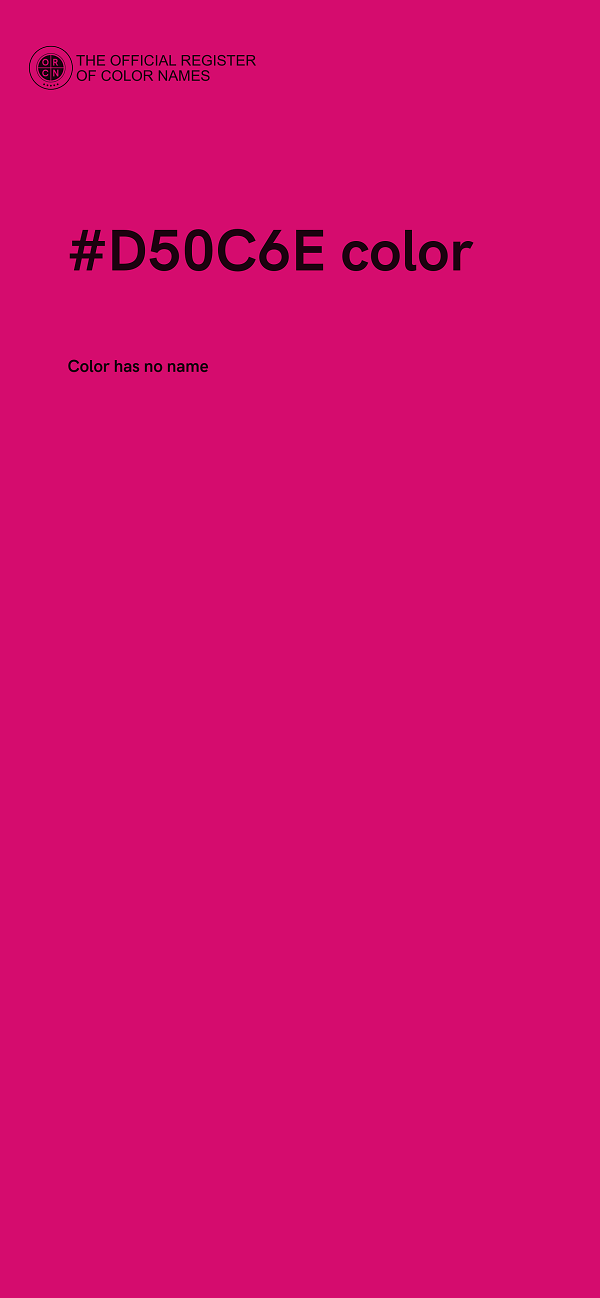 #D50C6E color image