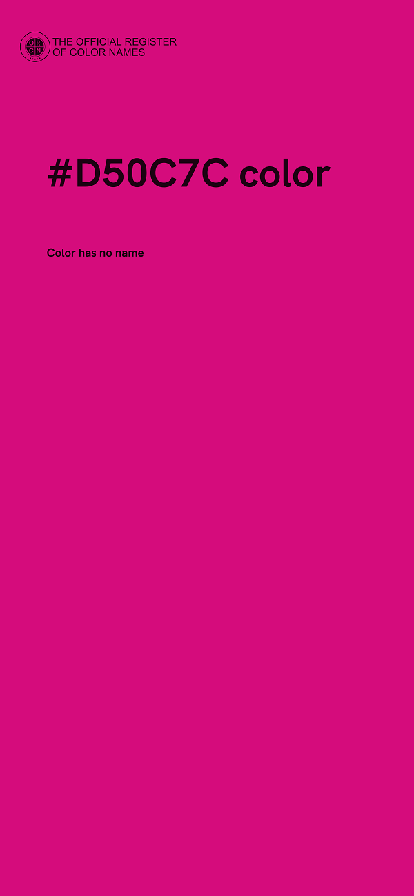 #D50C7C color image