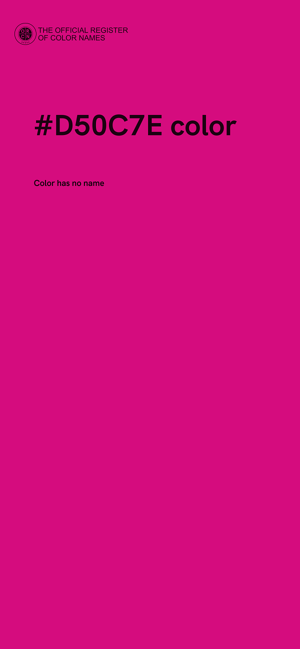 #D50C7E color image