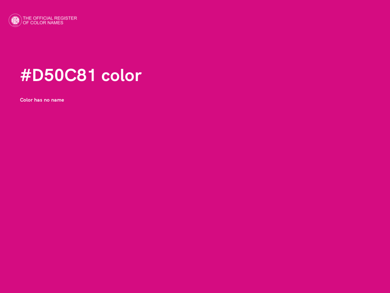 #D50C81 color image