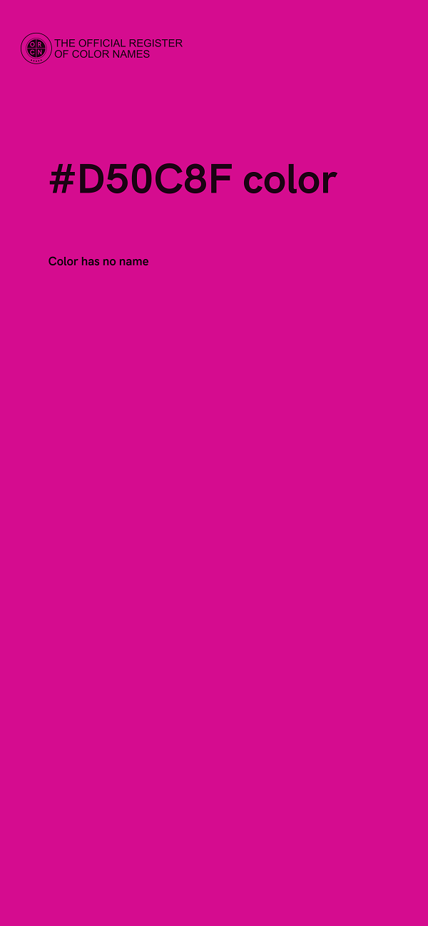 #D50C8F color image