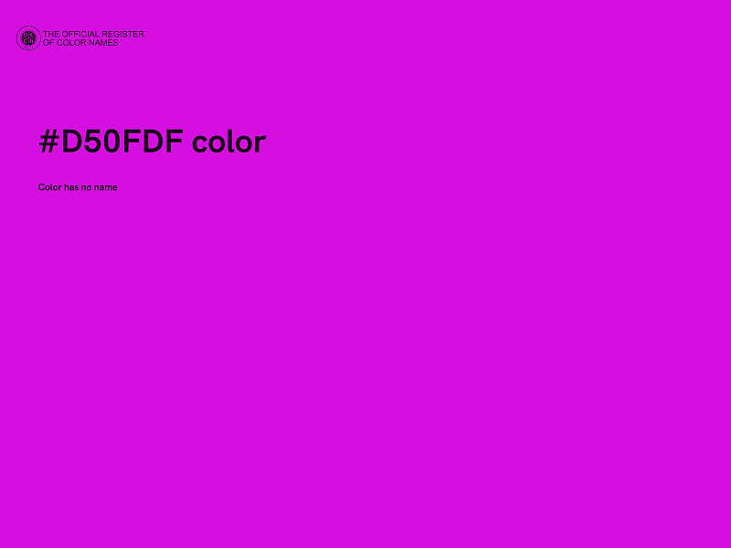 #D50FDF color image