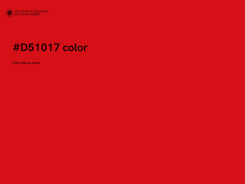 #D51017 color image