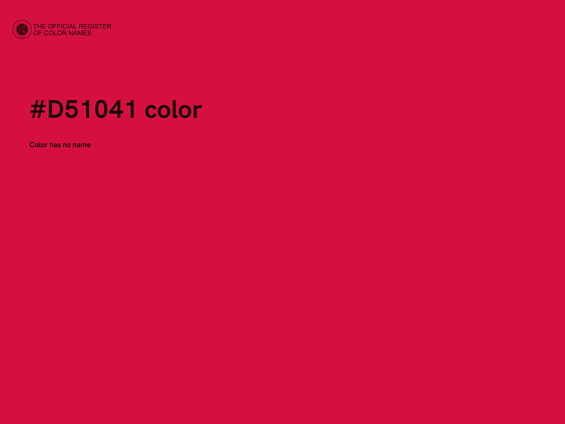 #D51041 color image