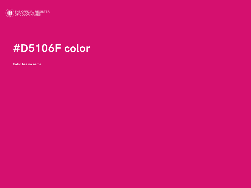 #D5106F color image