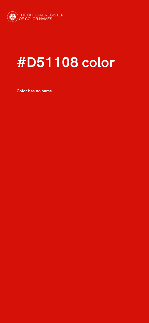 #D51108 color image