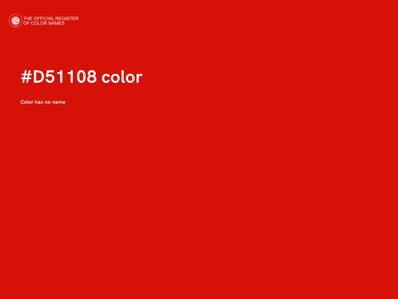 #D51108 color image