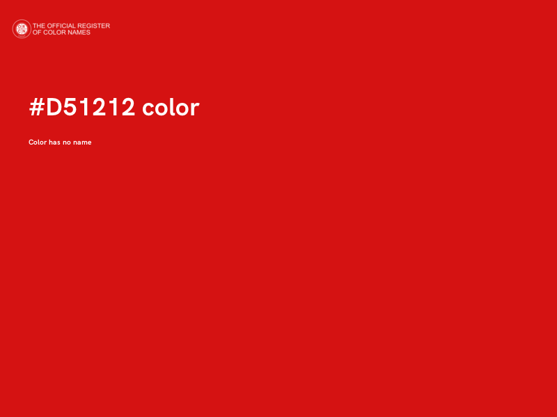 #D51212 color image