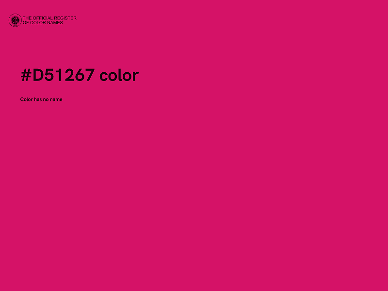 #D51267 color image