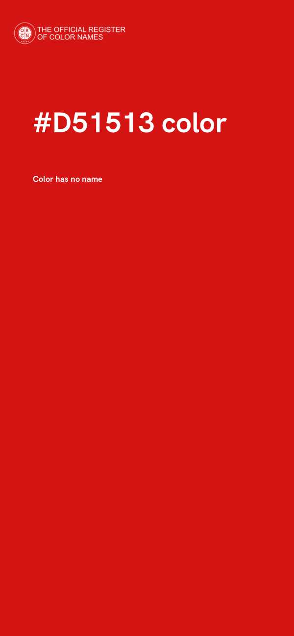 #D51513 color image