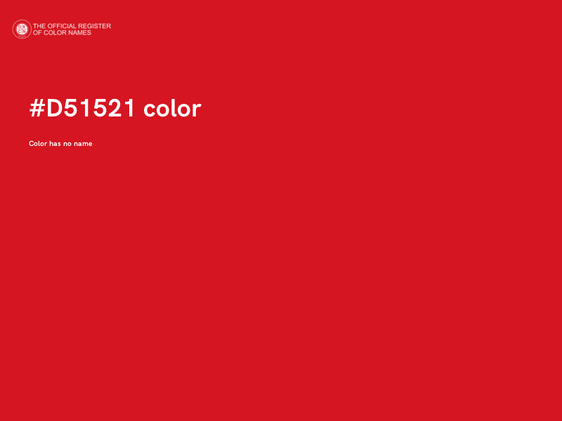 #D51521 color image