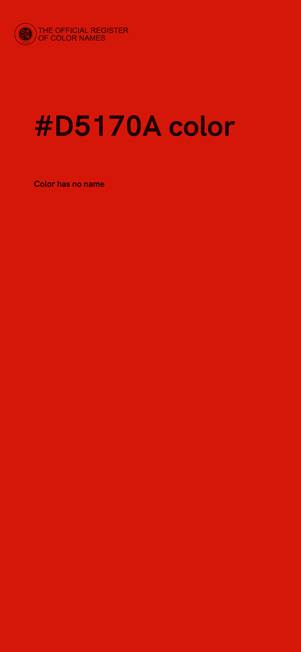 #D5170A color image